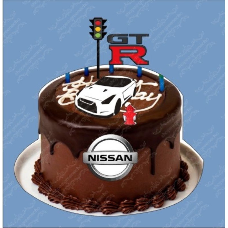 GTR Nissan cake topper (1set) customake Shopee Malaysia