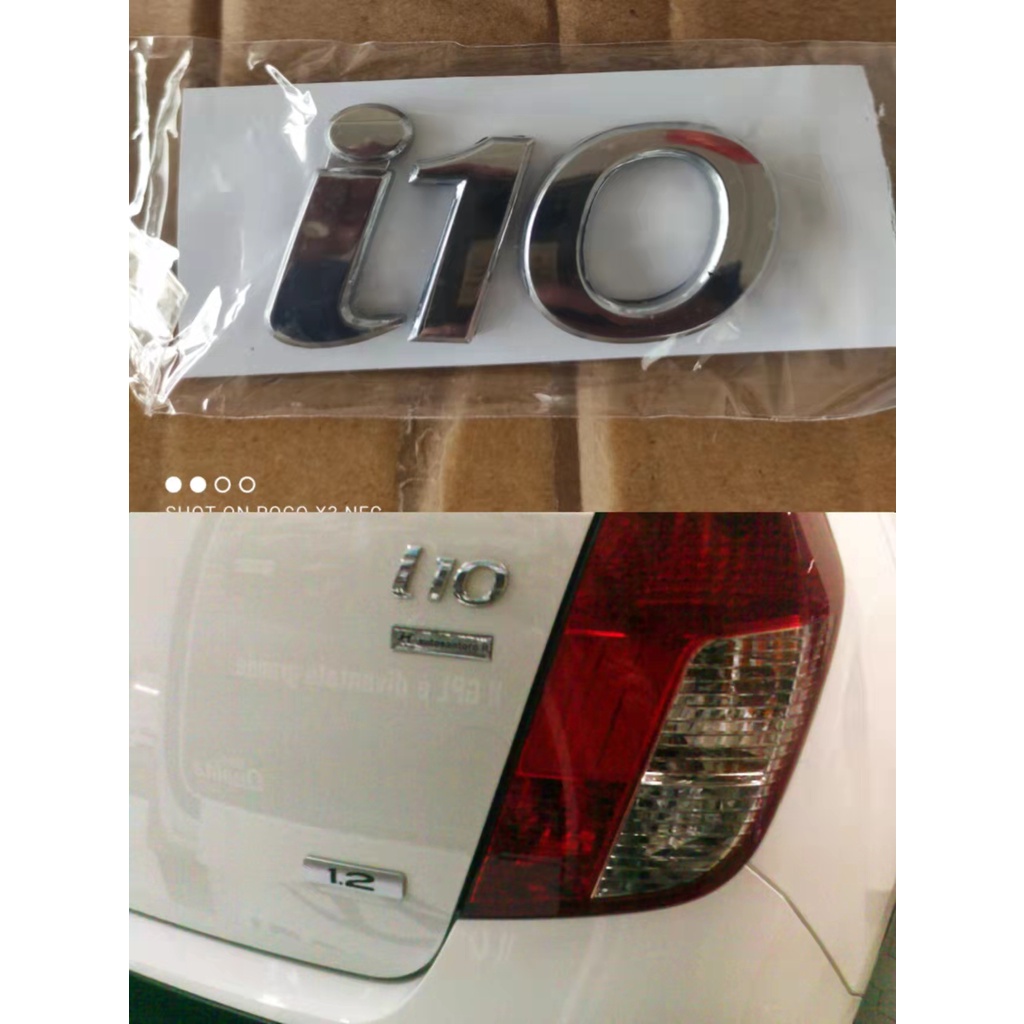 i10 Chrome Emblem Logo For Hyundai Car | Shopee Malaysia