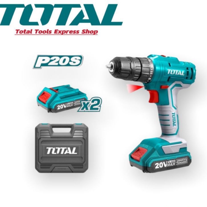 TOTAL 20V LIION CORDLESS DRILL TDLI20012 Shopee Malaysia