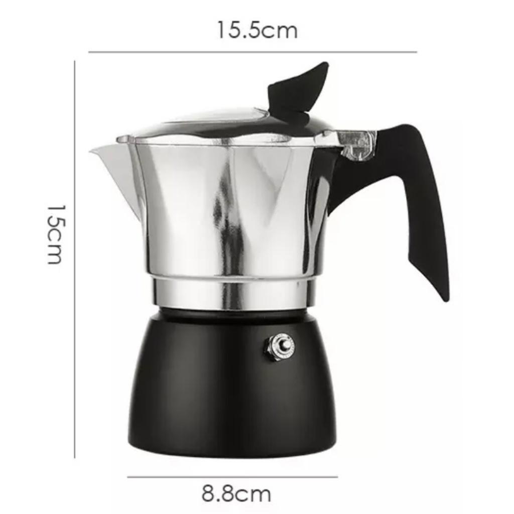 150/300ml Italian Coffee Maker Aluminum Moka Pot Espresso Cold