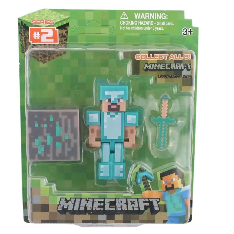 Minecraft Figure Miniatur Block Brick Build Roblox Survival Game ...