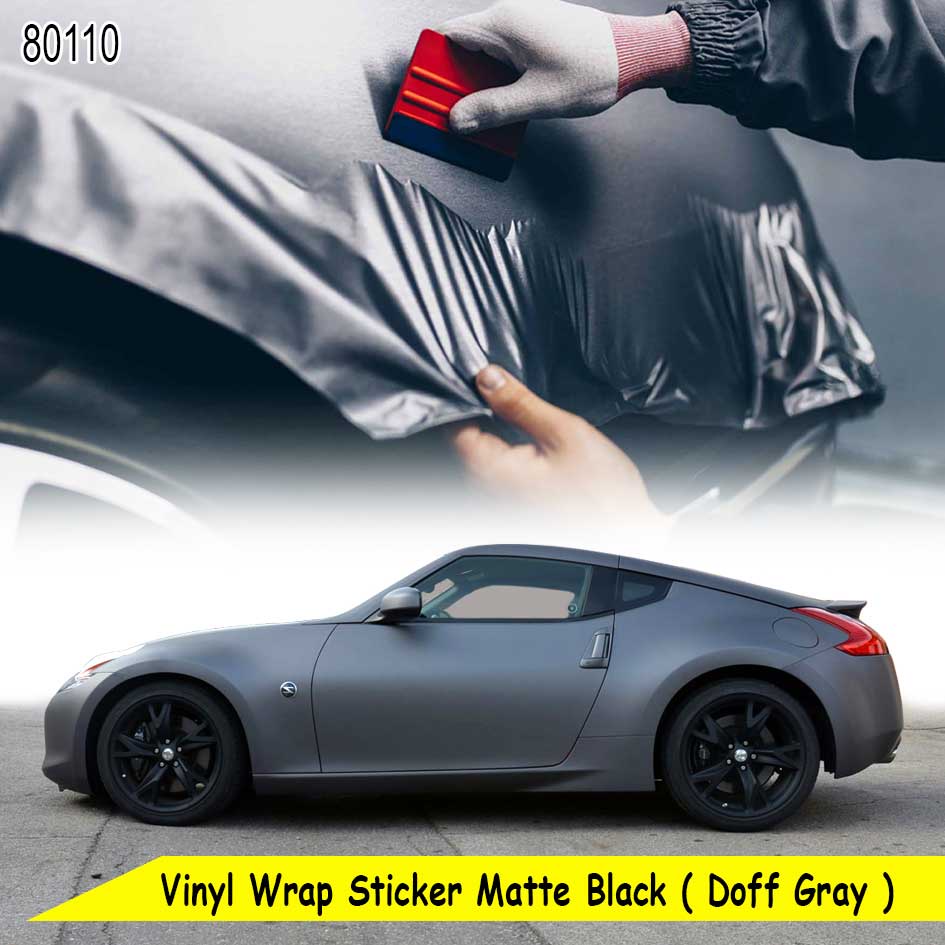 Car Body Stickers Matte Black DIY Sticker 3D Decals Vinyl Wrap Sticker ...