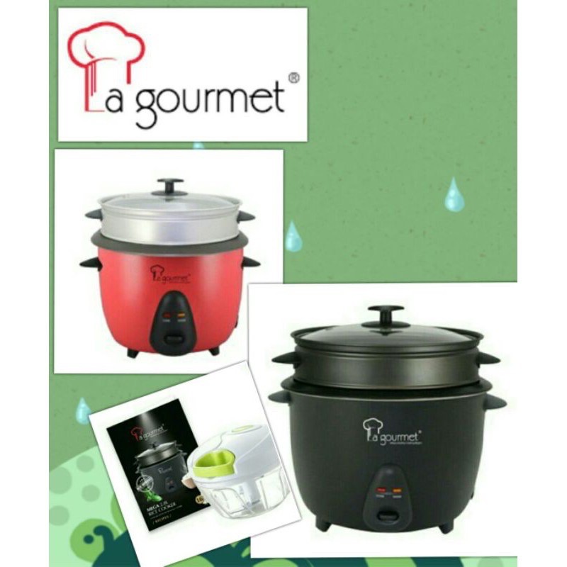 La Gourmet Rice Cooker 0.6L Red Shopee Malaysia