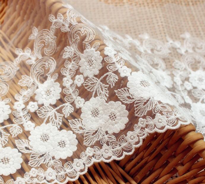 1yard Lace Clothing Home Textile Accessories Mesh Embroidery Shopee
