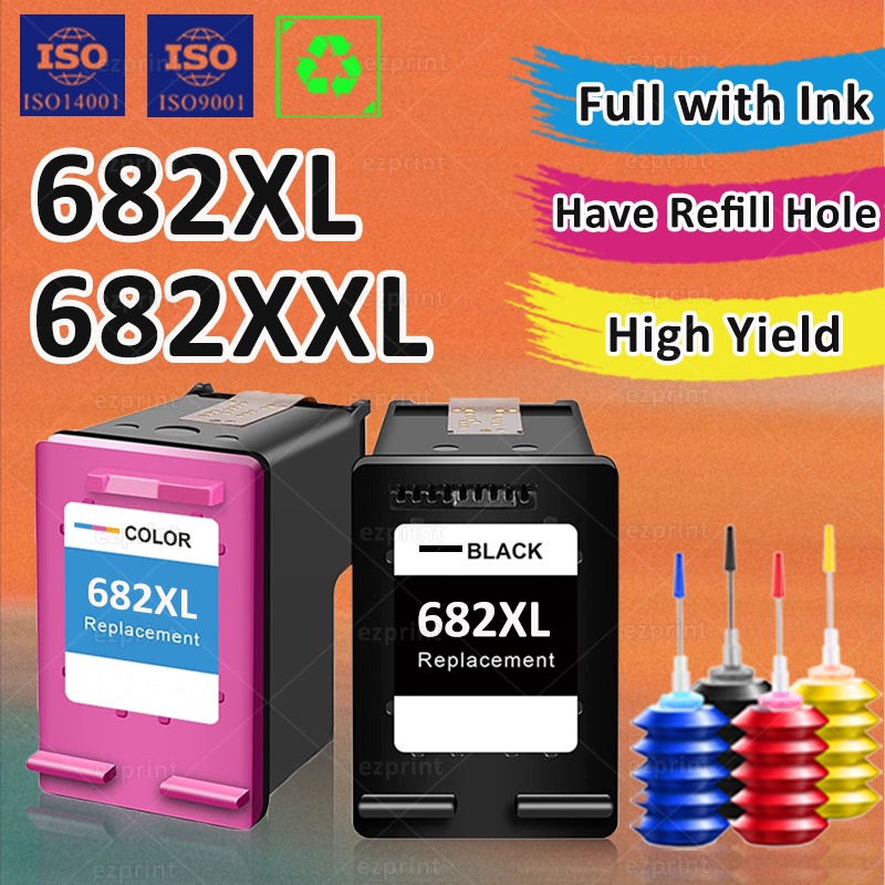 Compatible HP 682XL HP682XXL HP 682 Ink Cartridge Refill Ink Cartridge