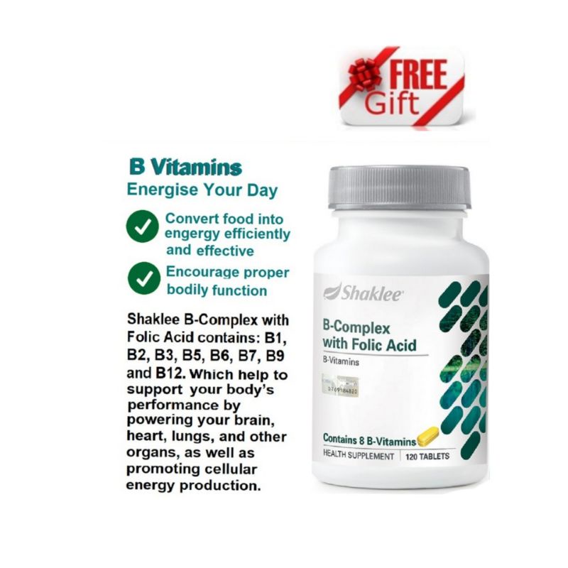 B COMPLEX WITH FOLIC ACID Shaklee Original Shopee Malaysia