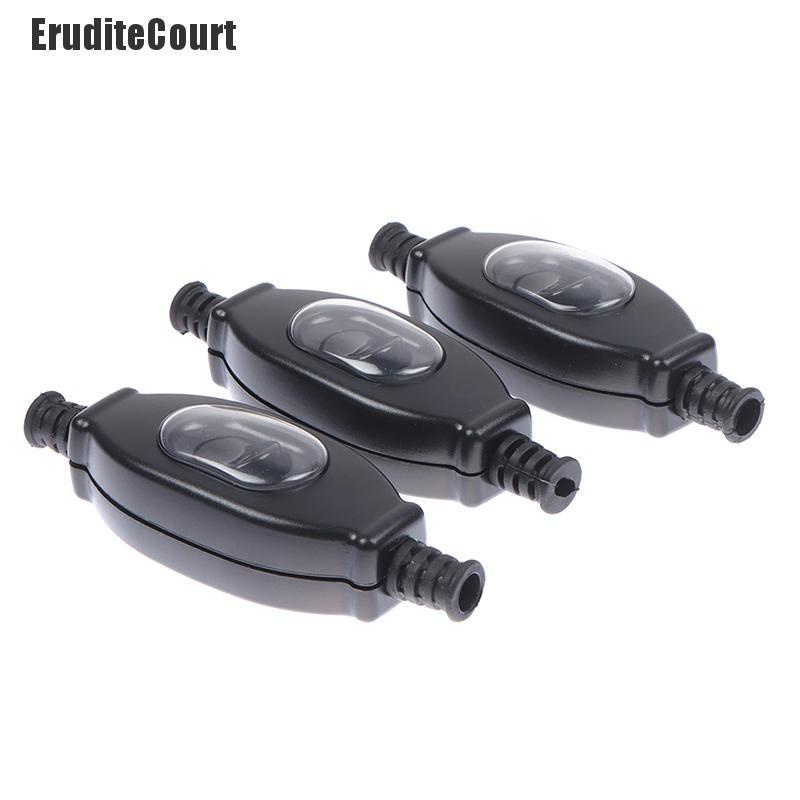 EruditeCourt~ Waterproof In Line Switch Cord Switch Round Wire Double ...