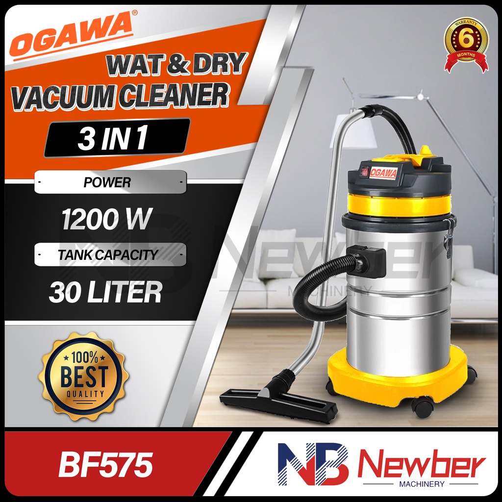 Newber OGAWA Industrial Heavy Duty Wet&Dry Stainless Steel Vacuum