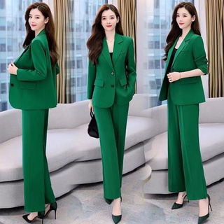 2024 new small fragrance Formal suit women suit Korean style suit set women  suit Set wear formal women blazer suit women set pakai office suit women