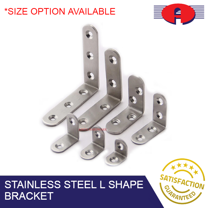STAINLESS STEEL L BRACKET ROUND CORNER L BRACKET BESI | Shopee Malaysia