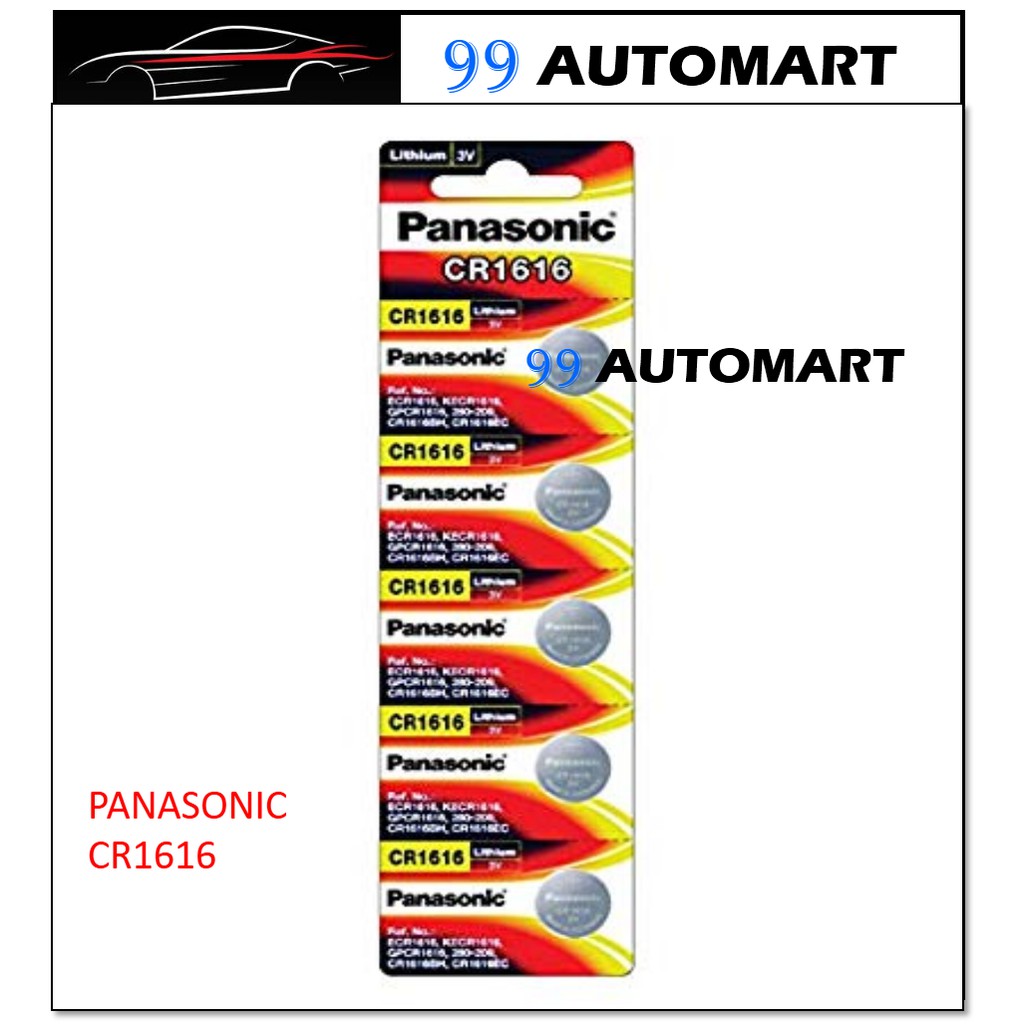 Original Panasonic 3V CR 1616 Lithium Batteries CAR ALARM BATTERY ...