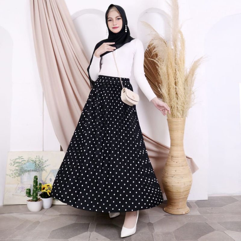 Polka SKIRT POLKADOT SKIRT Women s SKIRT MOTIF Shopee Malaysia