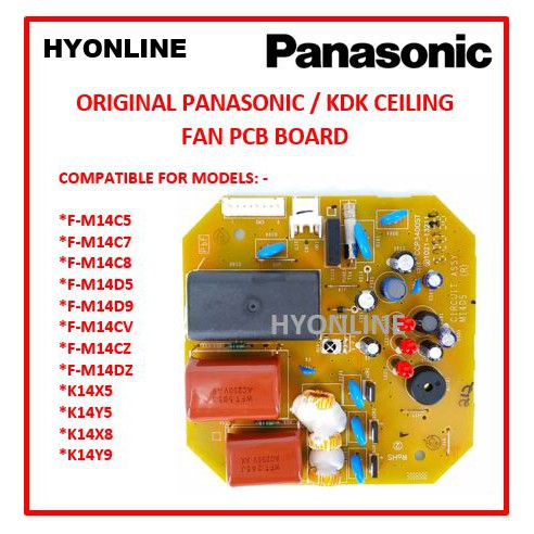 PCB BOARD - PANASONIC CEILING FAN BOARD F-M14C7, F-M14C8, F-M14C5, F-M14CZ, F-M14D5, F-M14DZ, K14X5, K14Y5, K14X8 | Shopee Malaysia
