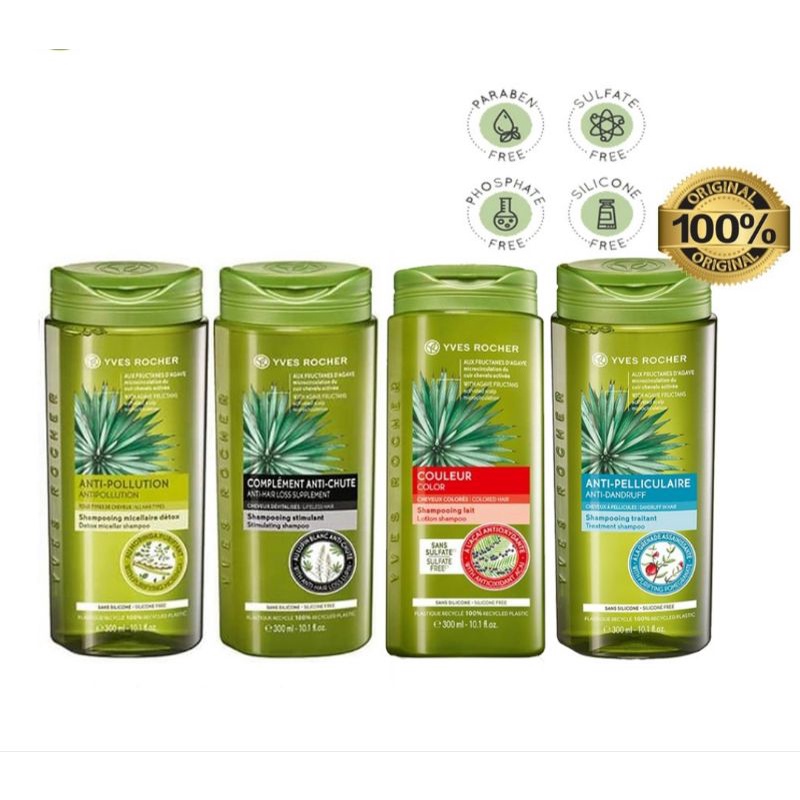 Yves Rocher Anti Hair Loss /Anti Dandruff/ Oily Scalp /Purity