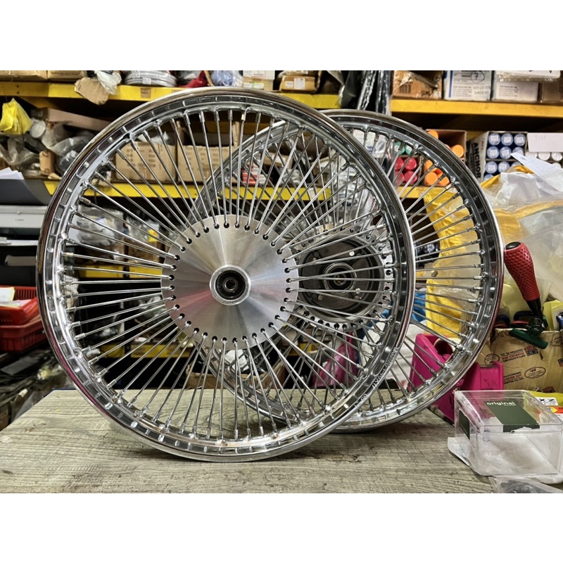 READY STOK - HONDA C70 GBO GBOJ Rim FULL CHROME 72Hole Set | Shopee ...