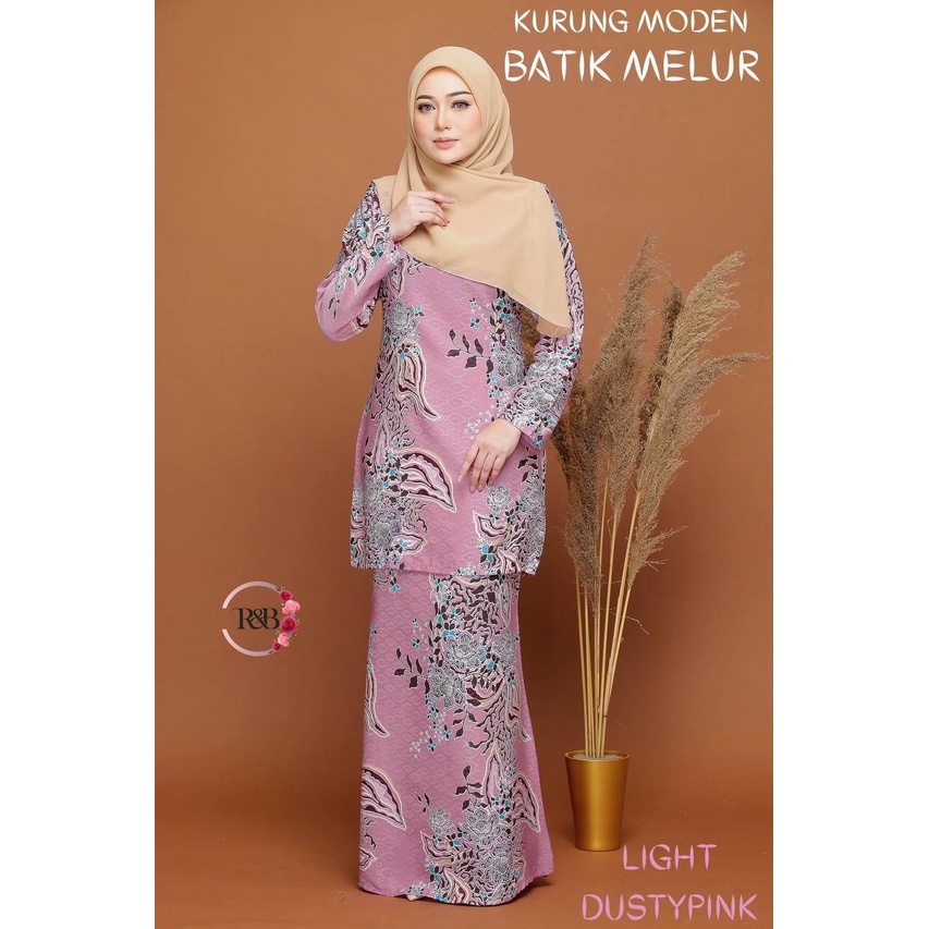 𝗡𝗘𝗪𝗞𝗨𝗥𝗨𝗡𝗚 𝗠𝗢𝗗𝗘𝗡 𝗕𝗔𝗧𝗜𝗞 𝗠𝗘𝗟𝗨𝗥 Xs 5xl Baju Kurung Moden Batik Plus Sizematerial Sutera Dobby 7179