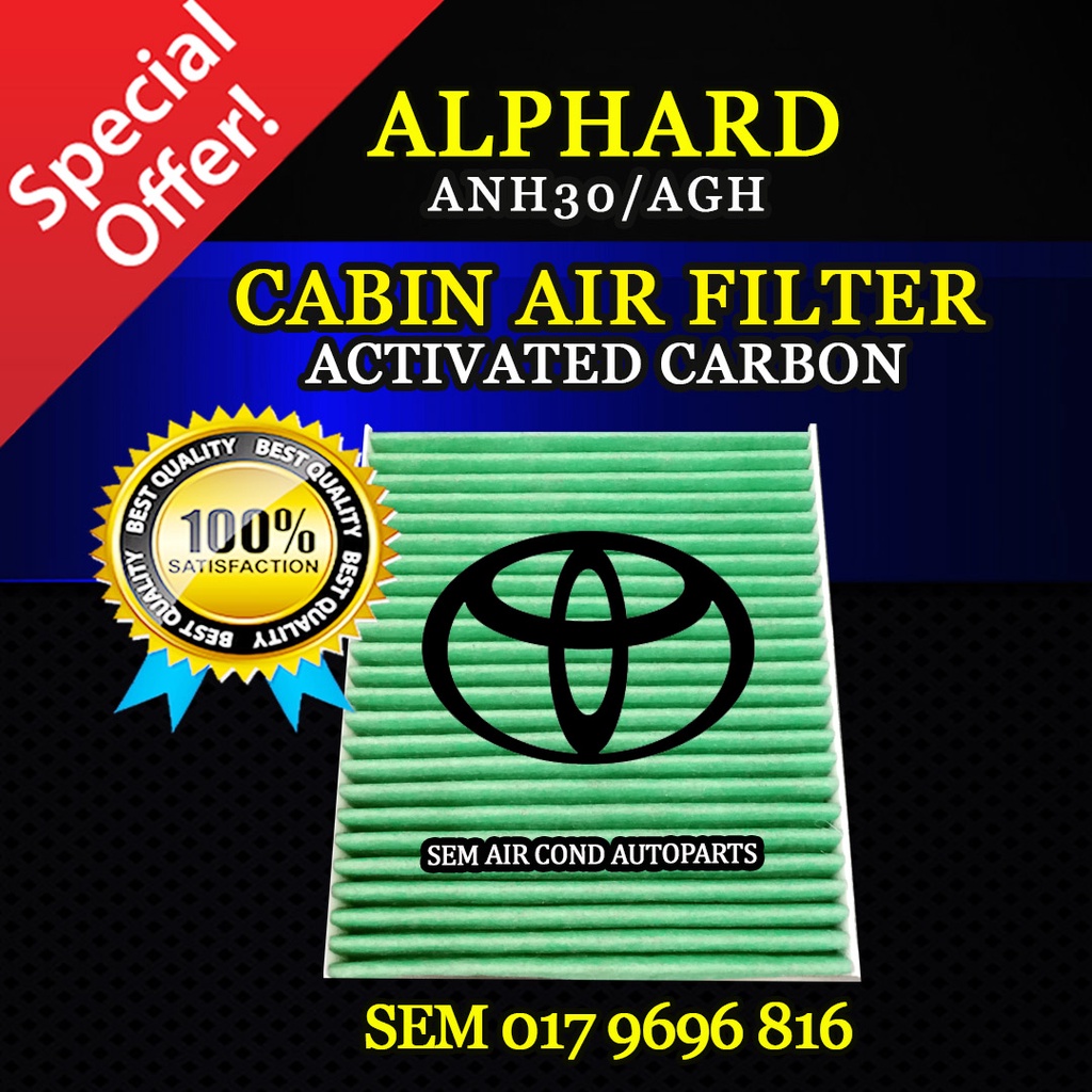 Toyota Alphard Agh Anh Activated Carbon Cabin Air Filter Car