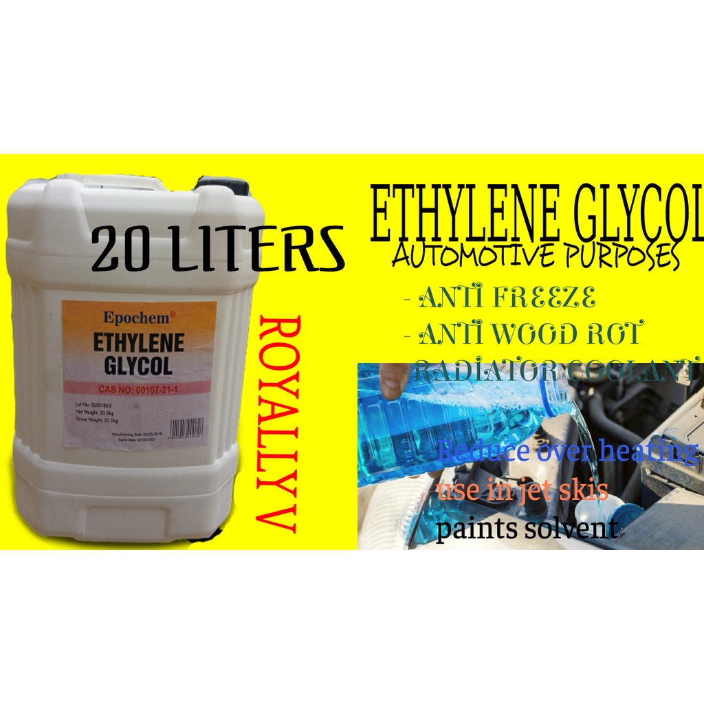 READY STOCK: 20 Liters Ethylene Glycol, Radiator Coolant/ Anti Freeze ...
