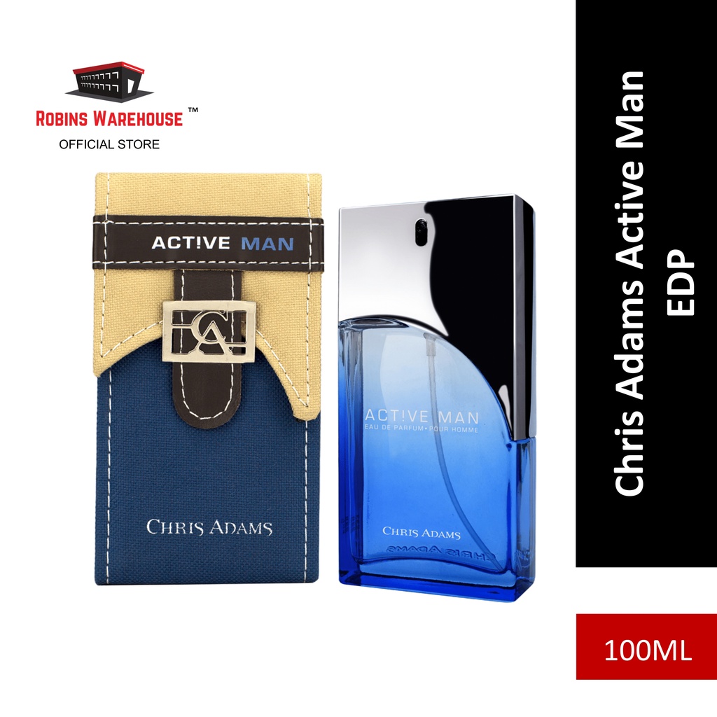 Original Chris Adams Active Man EDP 100ml For Men Shopee Malaysia