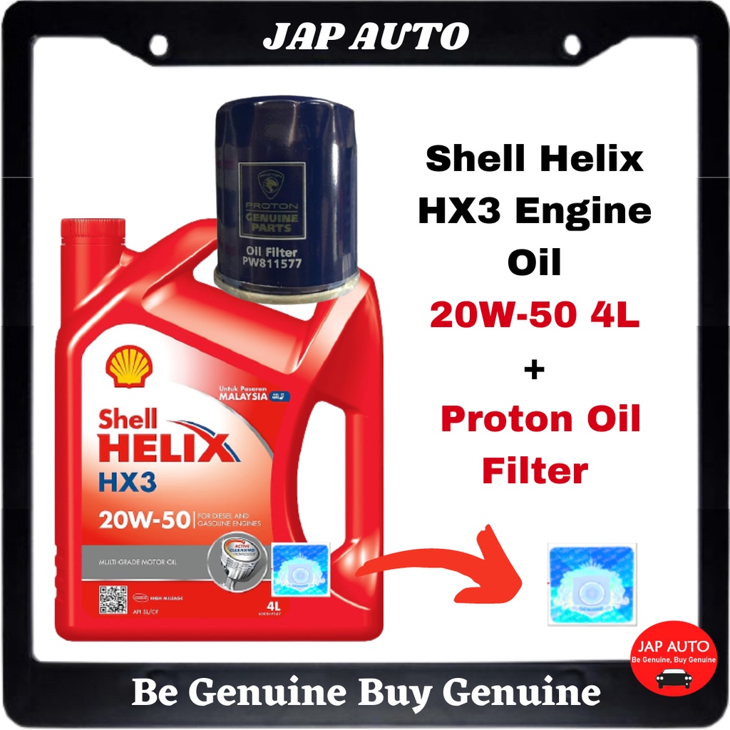 Original Shell Helix HX3 Mineral Engine Oil 20W-50 Genuine Proton Oil ...