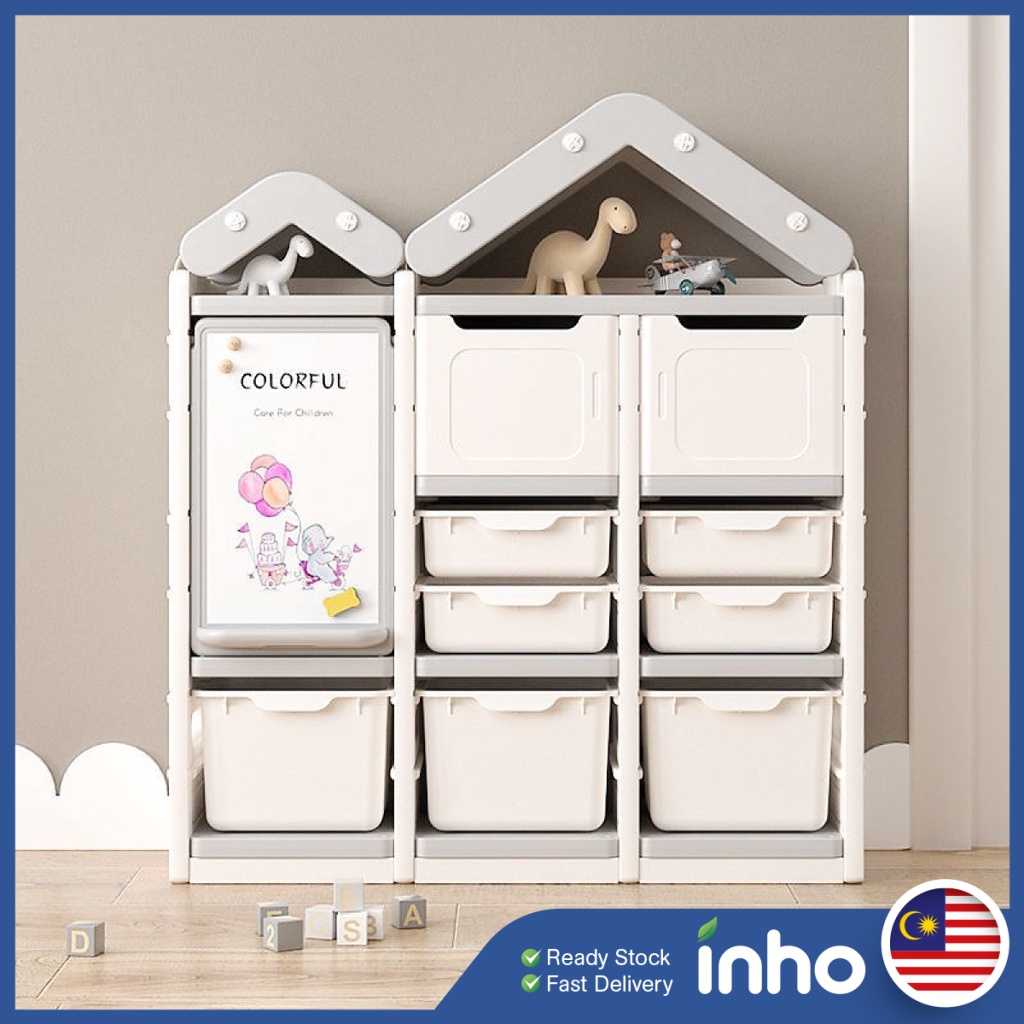 INHO Small House Design Children Toy Storage Cabinet Child Utility ...