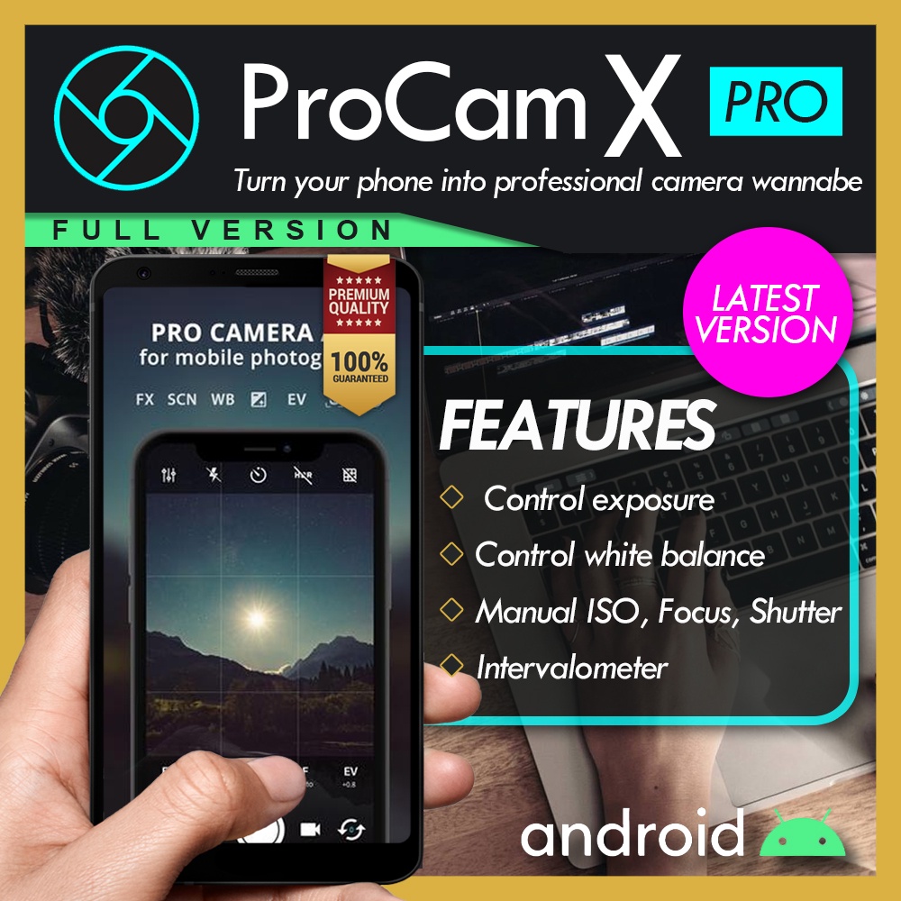 🤖ANDROID🤖 ProCam X (HD Camera Pro) v1.23 2023 🔥 Latest Updated 🔥 Full