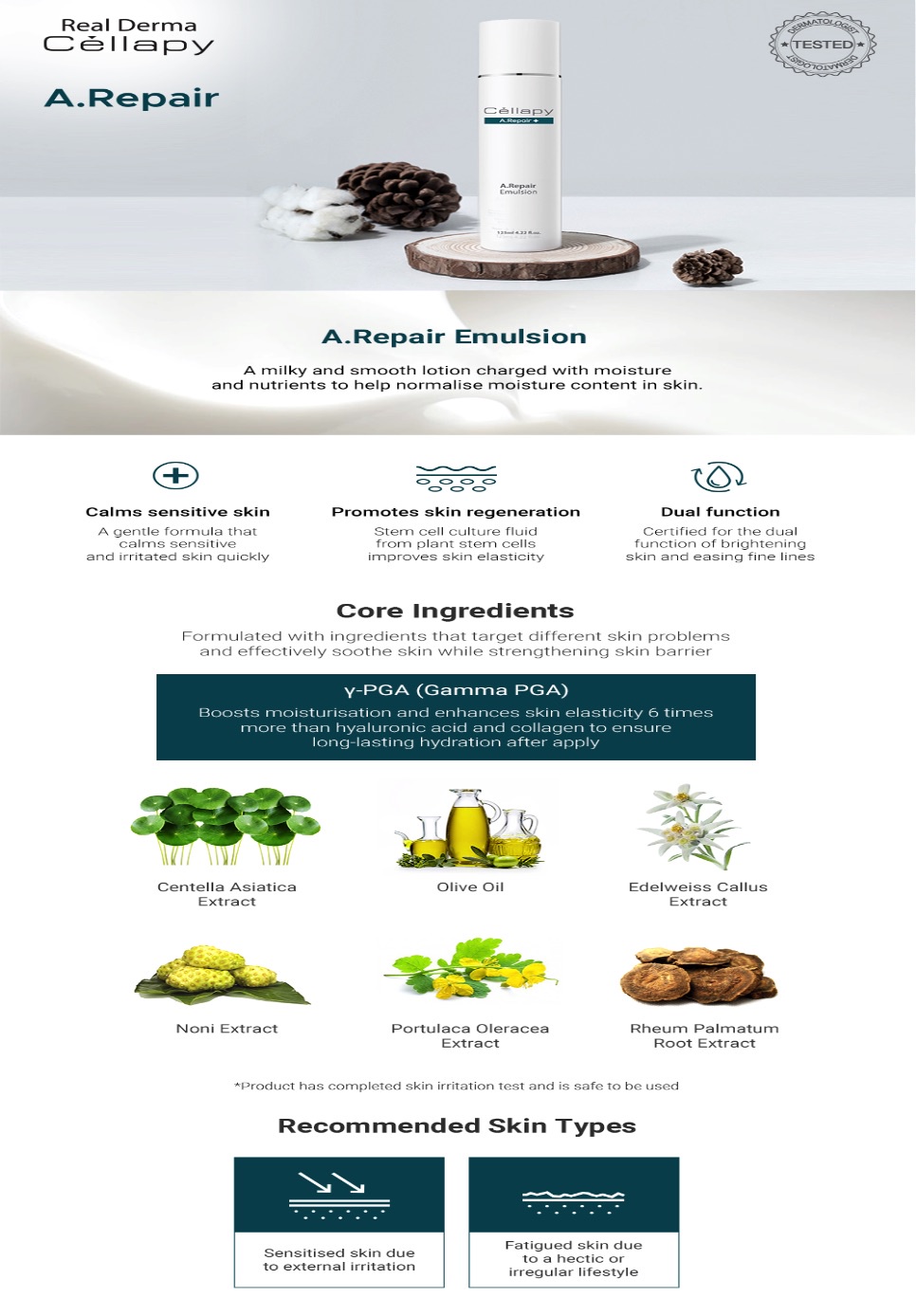 Cellapy A.Repair Toner 125ml/Cell Treatment Essence 125ml/Emulsion