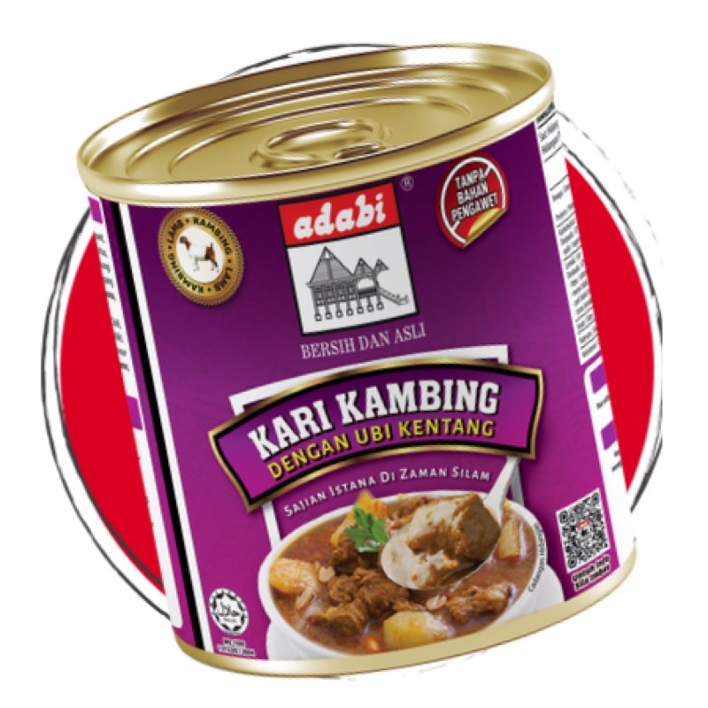 ADABI KARI KAMBING FAST POSTAGE ADABI LAMB CURRY 280gm 1pcs COMBO PRICE