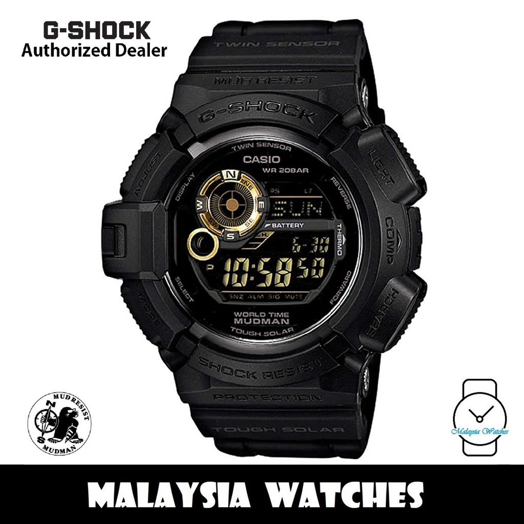 (OFFICIAL MALAYSIA WARRANTY) Casio G-SHOCK G-9300GB-1 Mudman Solar ...
