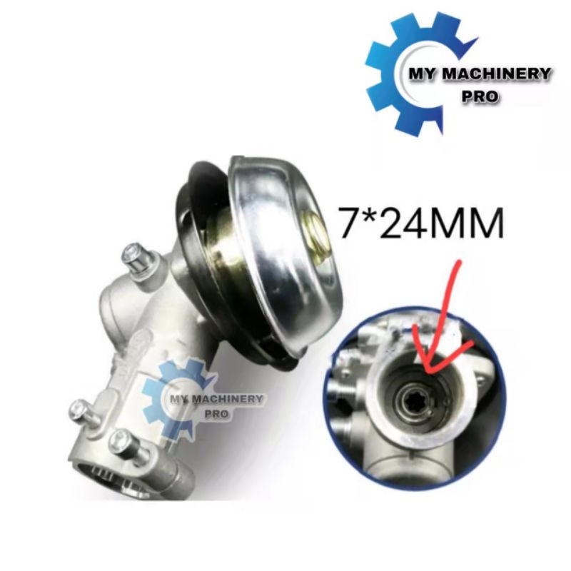 GEAR CASE BRUSH CUTTER TB33 TB43 24MM X 7T KEPALA GEAR MESIN RUMPUT ...