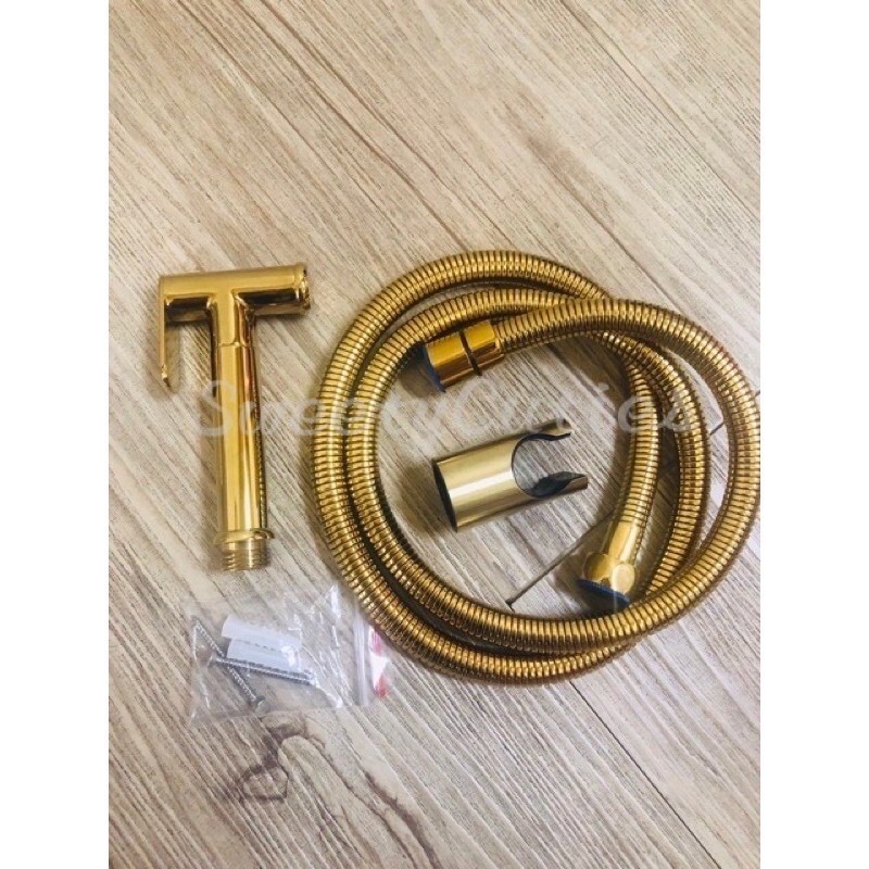Designer Top Pick Gold Colour Series Hand Bidet Full Set With Stainless ...