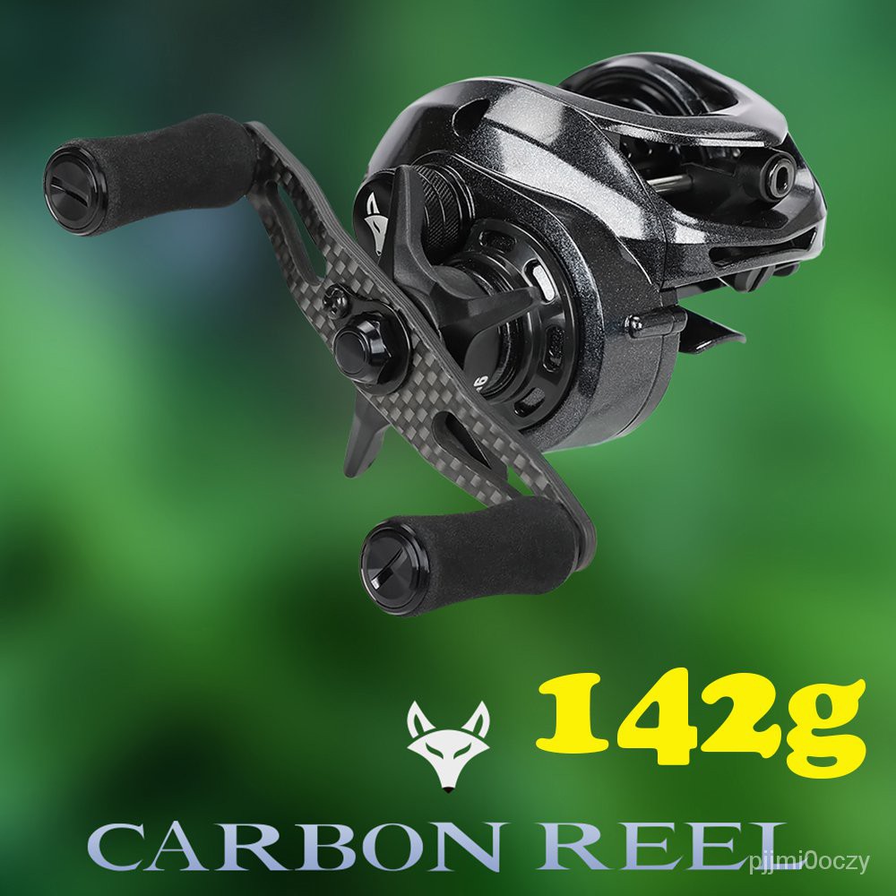 Hot sale】142g TSURINOYA SPIRIT FOX 50 Ultra-light BFS Reel Carbon Baitcasting  Fishing Reels For Perch Tilapia Trout Bas