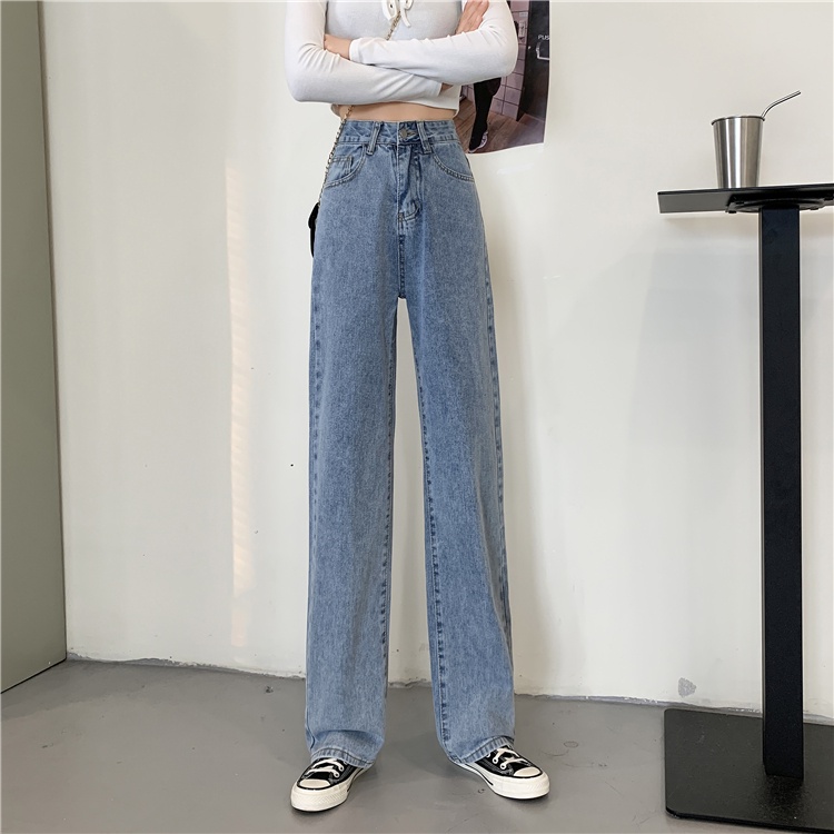 korean plus size 한국 패션 local delivery wide leg pants jeans women's new ...