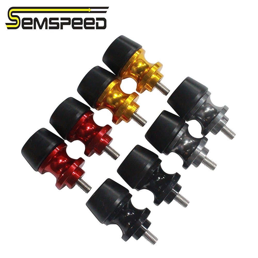 SEMSPEED 6mm Motorcycle CNC Swingarm Sliders Spools Paddock Stand