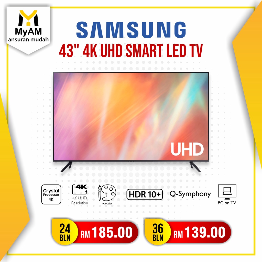 [Installment Plan] Ansuran Mudah Samsung 43 Inch 4K UHD Smart LED TV ...