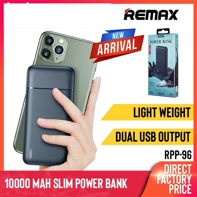 REMAX Lango Series RPP-96 10000mAh Dual Output LED Light Indicators 2 ...