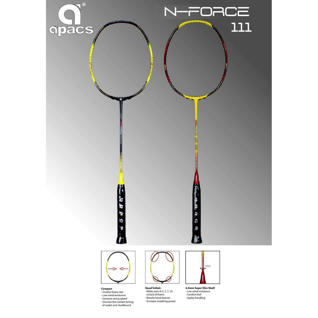 Apacs N Force 111 Badminton Racket | Shopee Malaysia