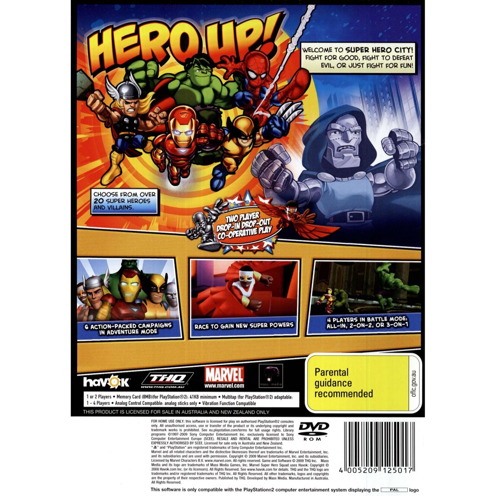PS2 CD DVD GAME] Marvel Super Hero Squad | Shopee Malaysia