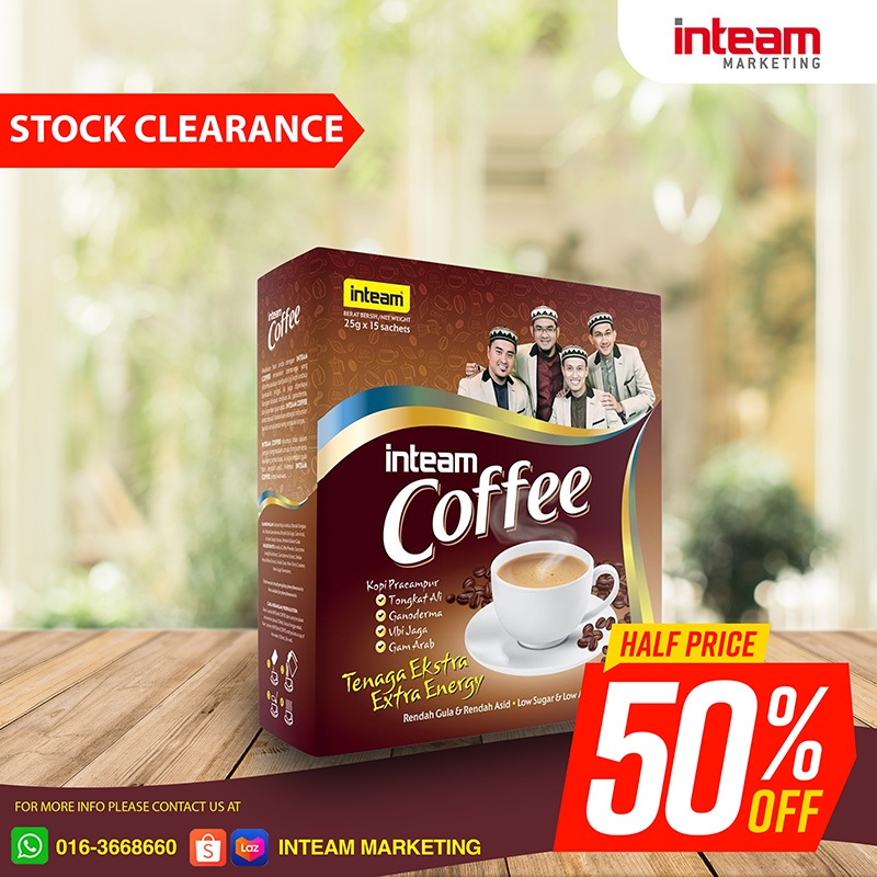 Inteam Coffee [ 25g X 15 sachet ] | Shopee Malaysia