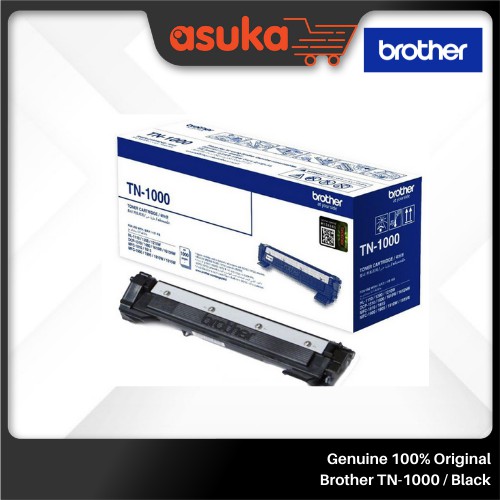 Brother Genuine 100 Original TN 1000 TN1000 Black Toner