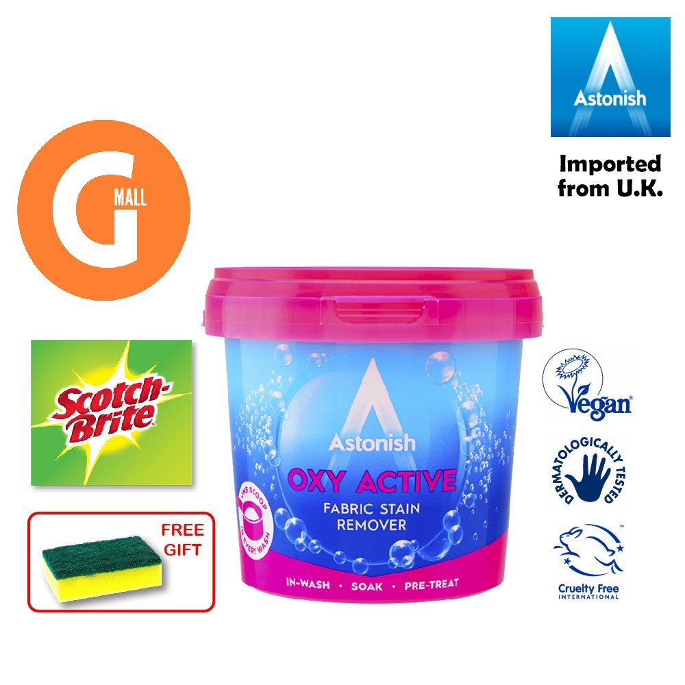 ASTONISH Oxy Active Plus Fabric Stain Remover C1441PE 500G Shopee