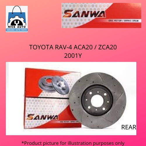 TOYOTA RAV-4 (ACA20) / (ZCA20) (2001Y) (FRONT) BRAKE DISC ROTOR -BRAND ...