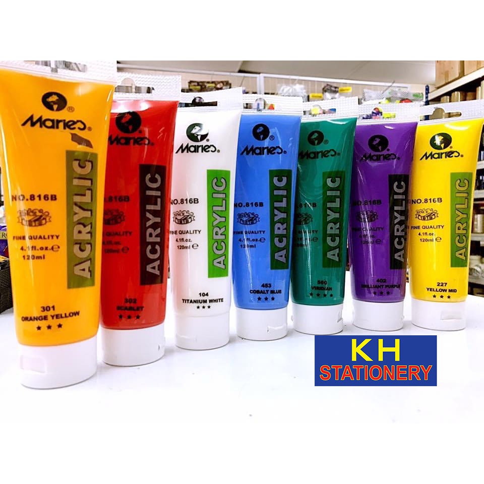 [Clearance]Acrylic Colour Paint Marie's 120ML Shopee Malaysia