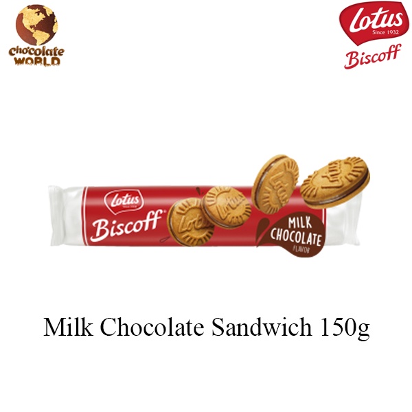 Lotus Sandwich Cookies Milk Chocolate Cream - 150g