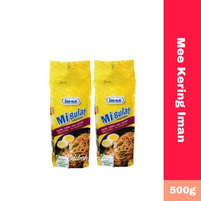 MEE KERING IMAN || MEE KUNING || NOODLES || MI BULAT IMAN | Shopee Malaysia