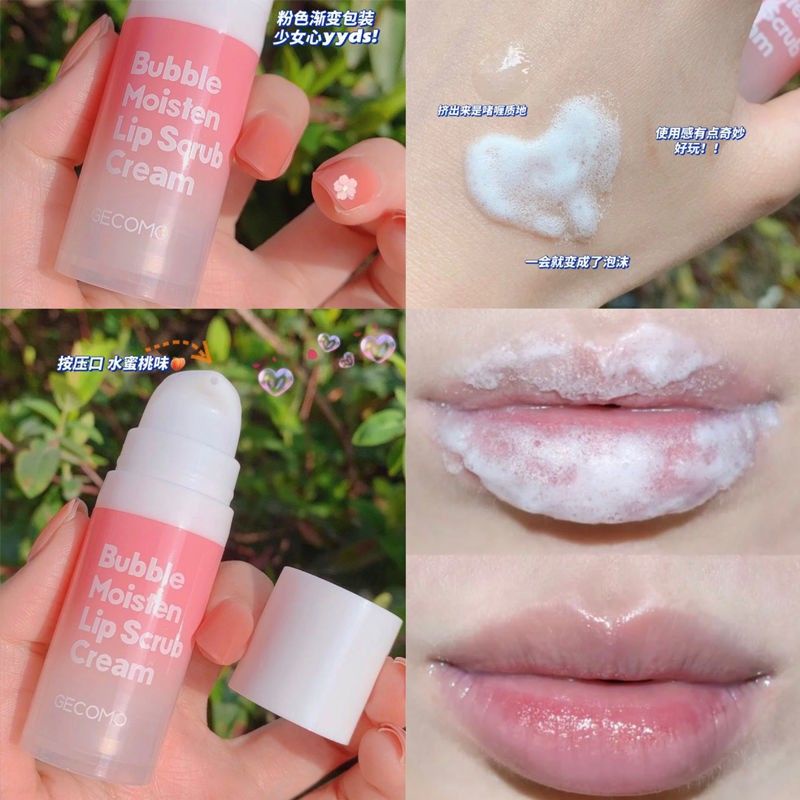 Skrub Bibir Kering Foam Lips Scrub Dry Skin Peel off Gegomo Shopee