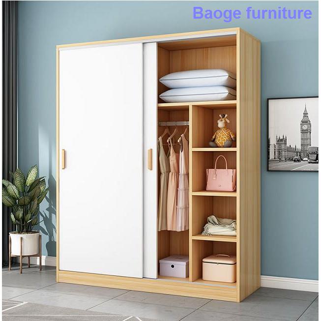 Wardrobe sliding door simple modern home furniture single double ...