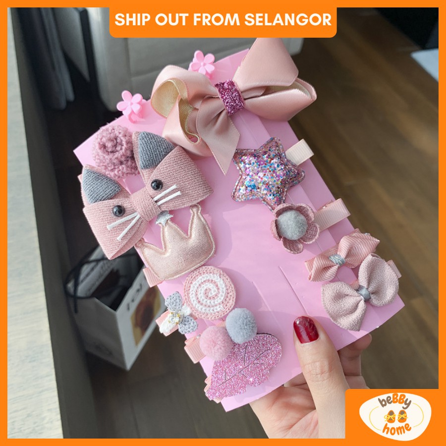 Baby Hair Clip Getah Rambut Baby Girl Cute Hair Clip Sepit Rambut Baju ...