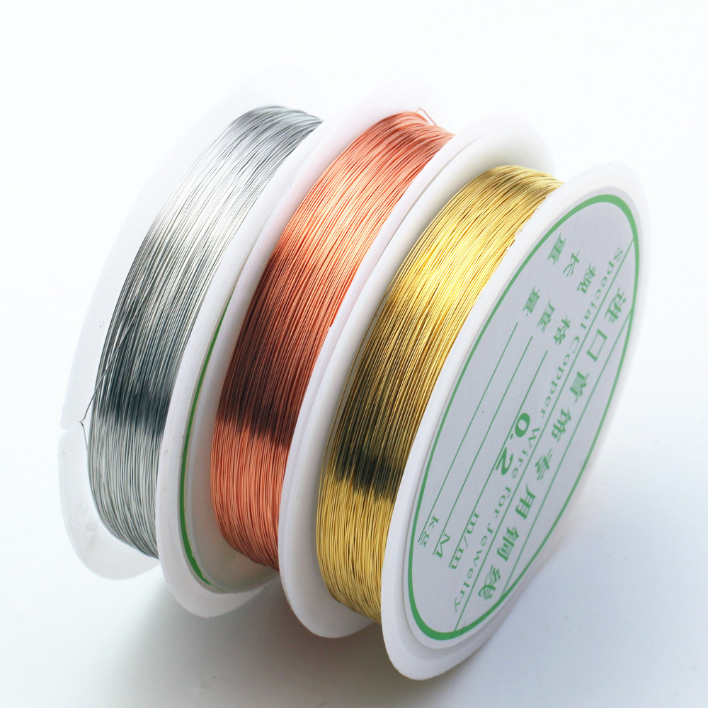 5 Rolls Copper Wire For Jewelry Making, Metal Copper Wire