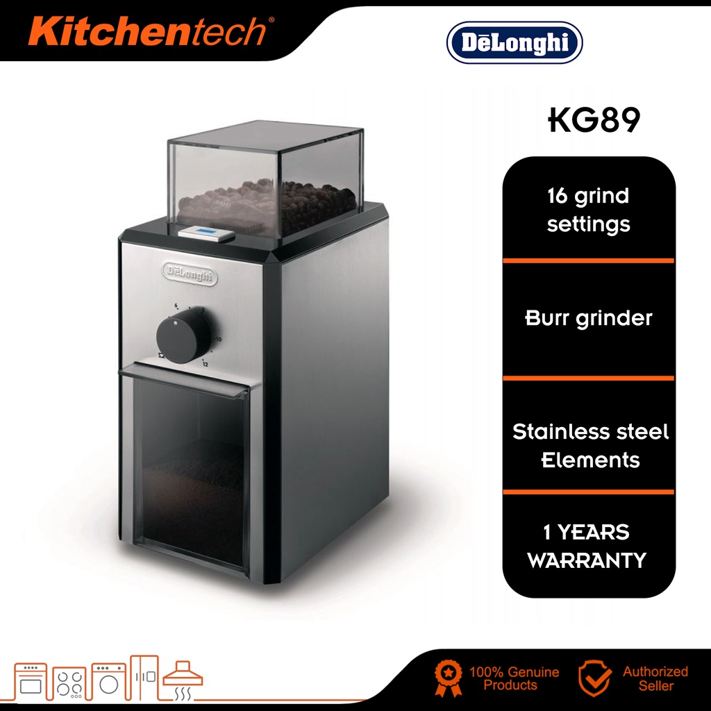 Delonghi Coffee Beans Burr Grinder KG89 Shopee Malaysia